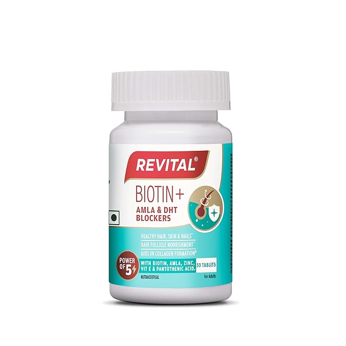 Revital Biotin+ Review: Amla & DHT Blockers for Hair Growth & Skin Health