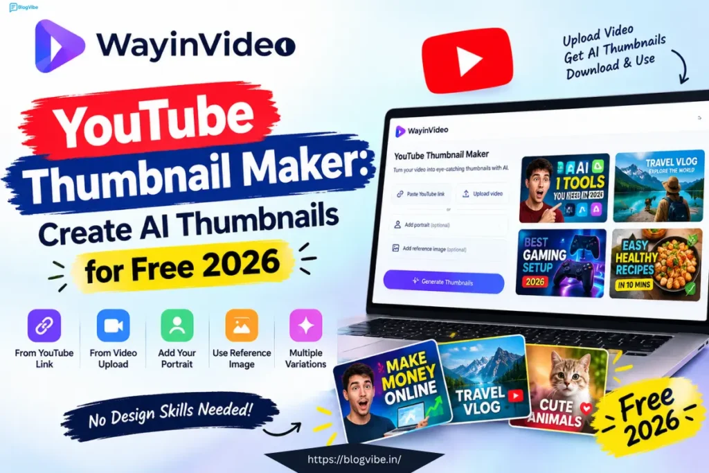 WayinVideo YouTube Thumbnail Maker: Create AI Thumbnails for Free 2026