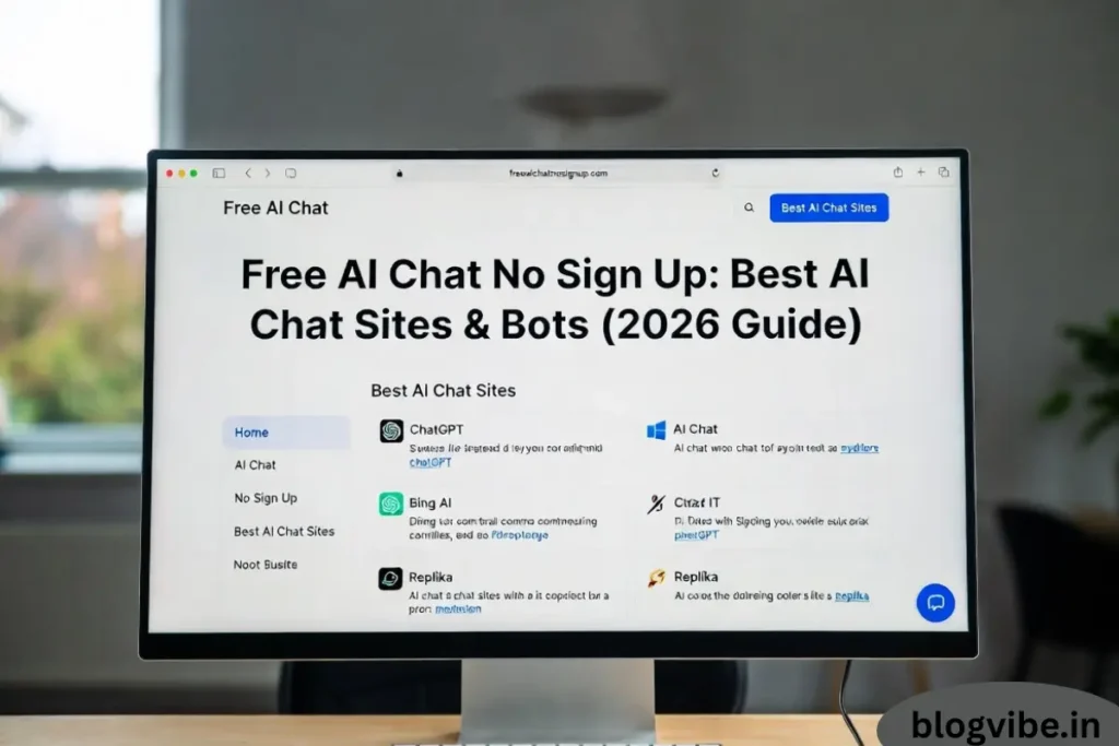Free AI Chat No Sign Up: Best AI Chat Sites & Bots (2026 Guide)
