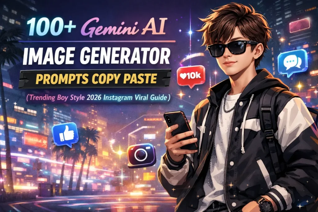 100+ Gemini AI image generator Prompts Copy Paste (Trending Boy Style 2026 Instagram Viral Guide)