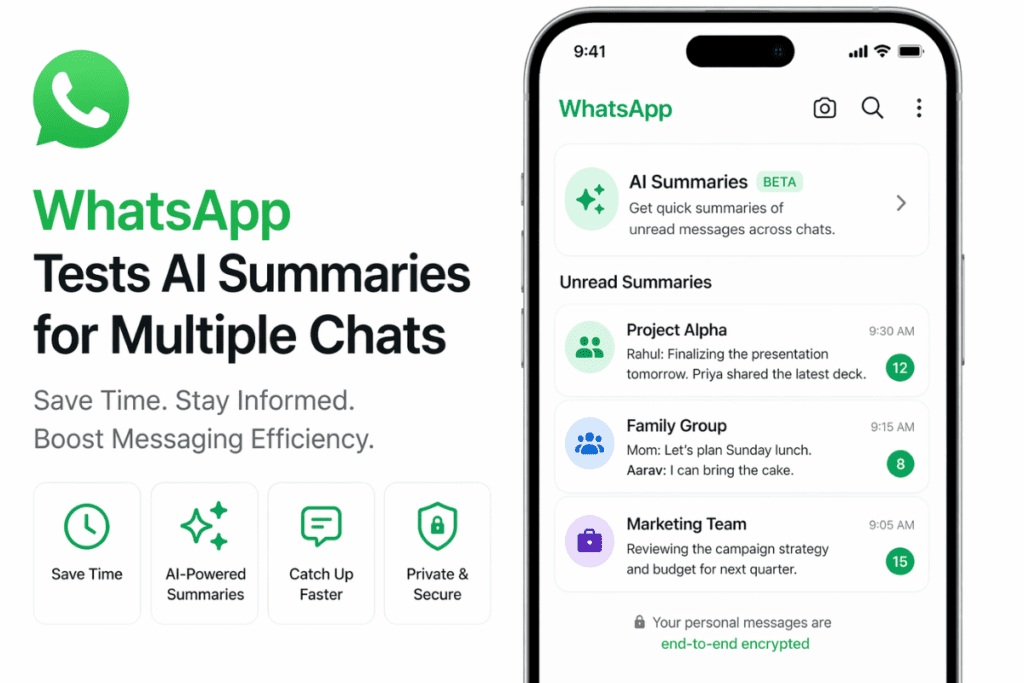 WhatsApp Tests AI Summaries for Multiple Chats to Save Time and Boost Messaging Efficiency