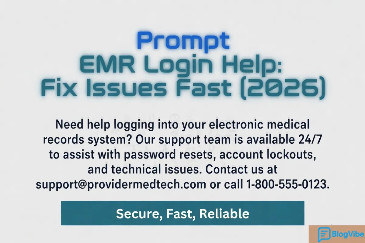 Prompt EMR Login Help: Fix Issues Fast (2026)