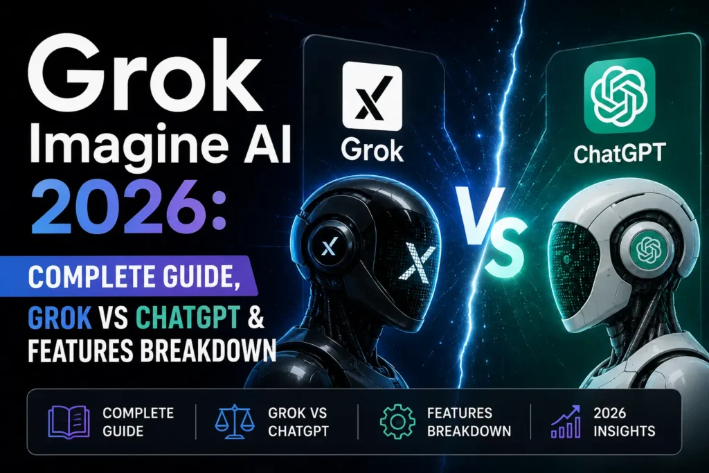 Grok Imagine AI 2026: Complete Guide, Grok vs ChatGPT & Features Breakdown