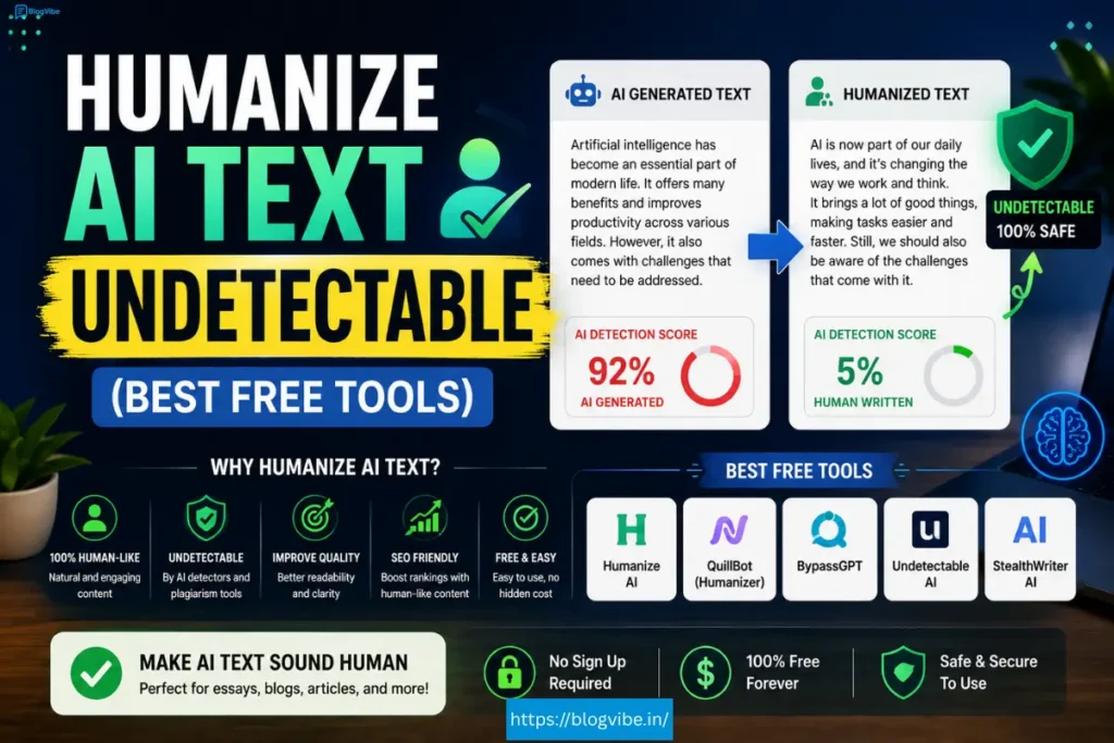 Humanize AI Text Undetectable (Best Free Tools)