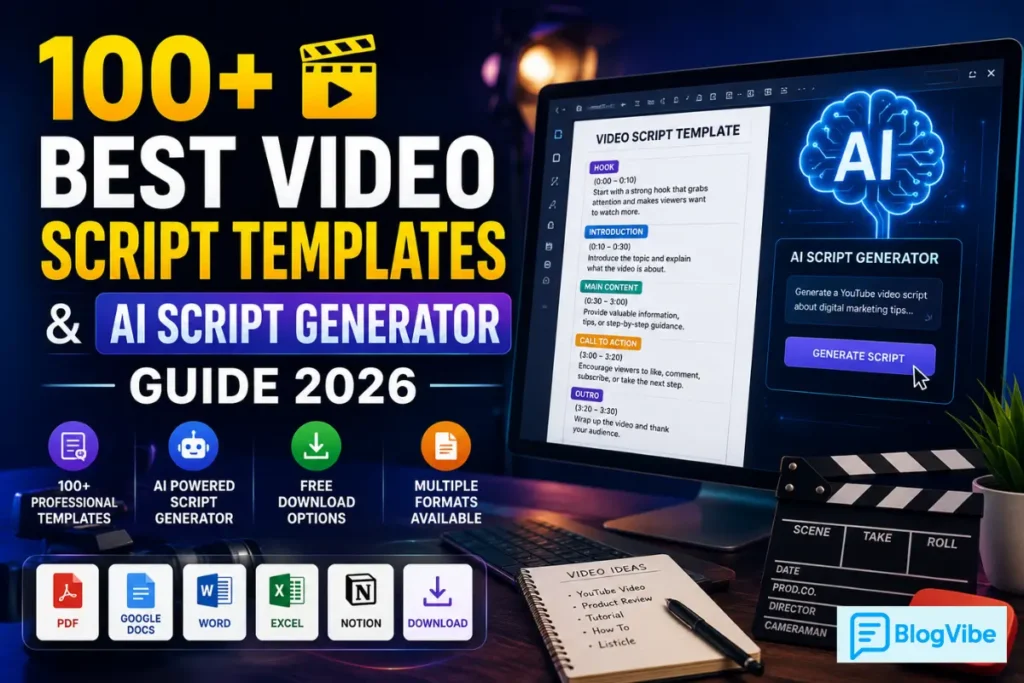 AI Script Generator: 100+ Best Video Script Templates & Guide 2026