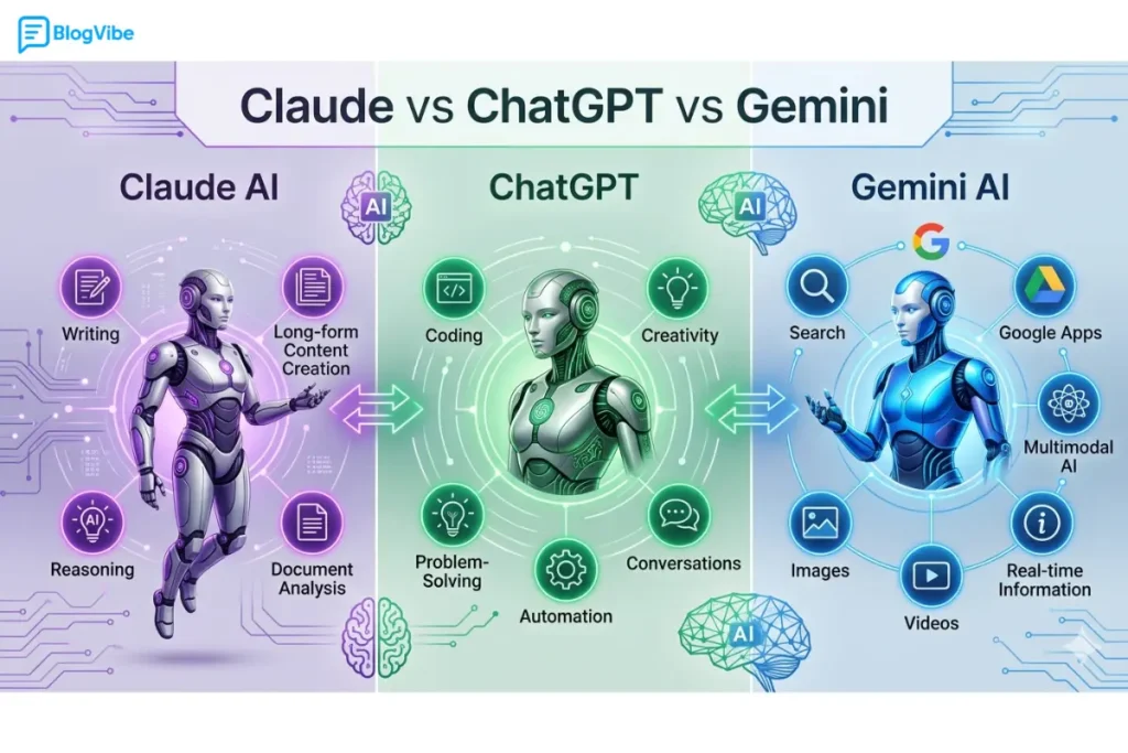 ChatGPT vs Claude vs Gemini: Which AI Assistant Is Best in 2026?