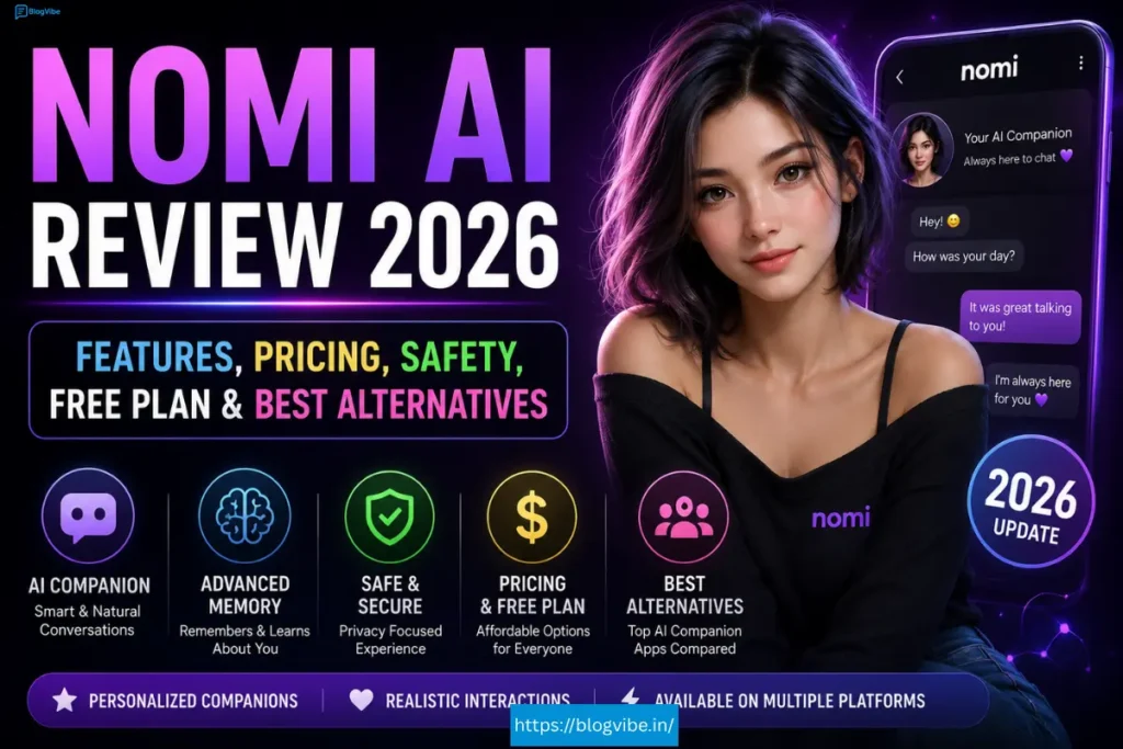 Nomi AI Review 2026: Features, Pricing, Safety, Free Plan & Best Alternatives