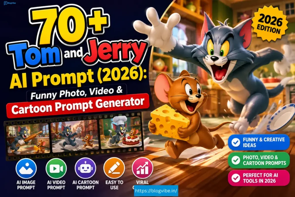 70+ Tom and Jerry AI Prompt (2026): Funny Photo, Video & Cartoon Prompt Generator