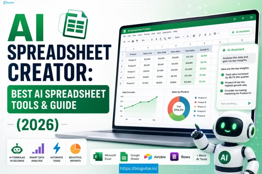 AI Spreadsheet Creator: Best AI Spreadsheet Tools & Guide (2026)
