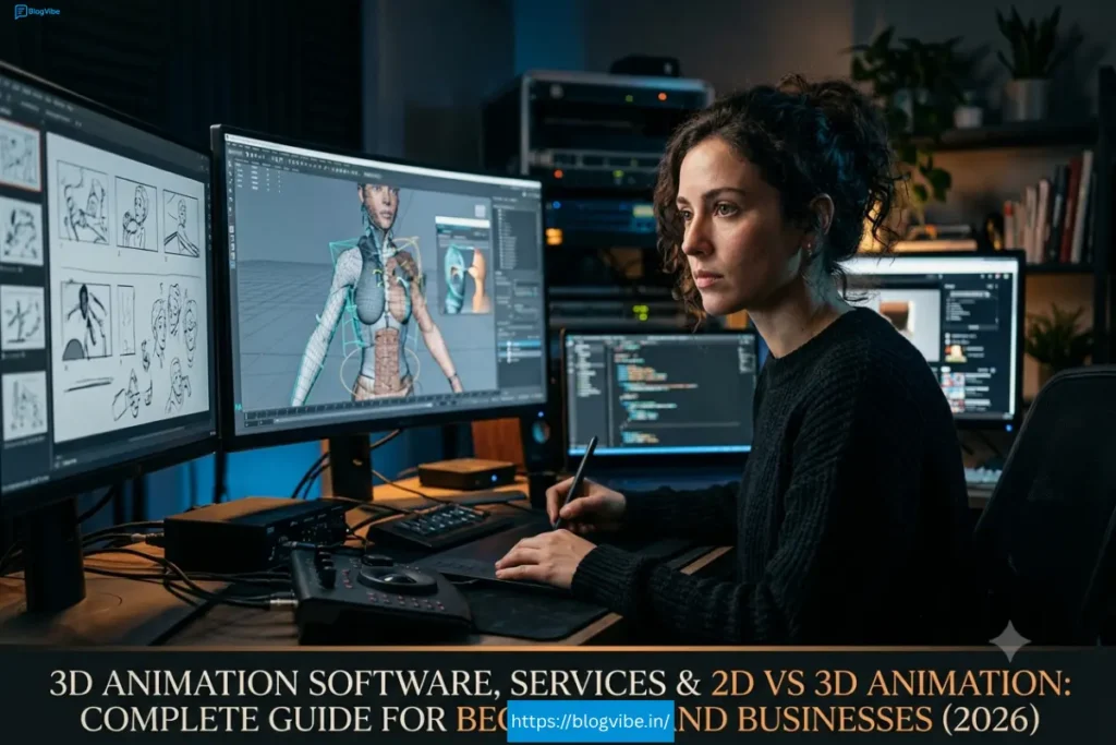 3D Animation Software, Services & 2D vs 3D Animation: Complete Guide for Beginners and Businesses (2026)