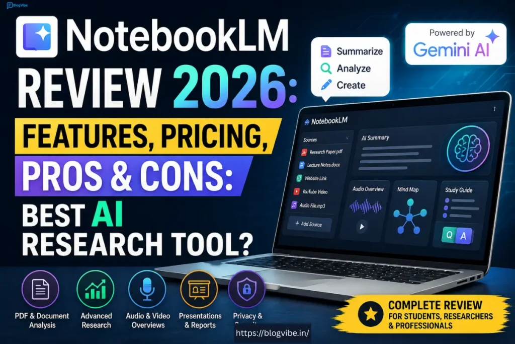 NotebookLM Review 2026: Features, Pricing, Pros & Cons: Best AI Research Tool?