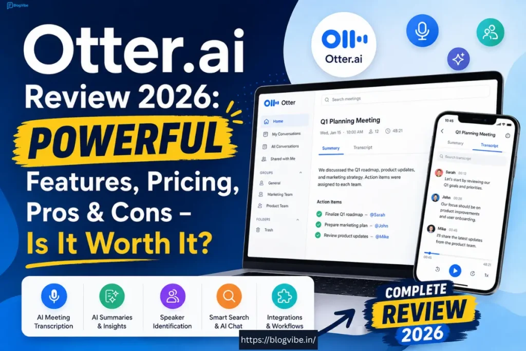 Otter.ai Review 2026: Powerful Features, Pricing, Pros & Cons – Is It Worth It?