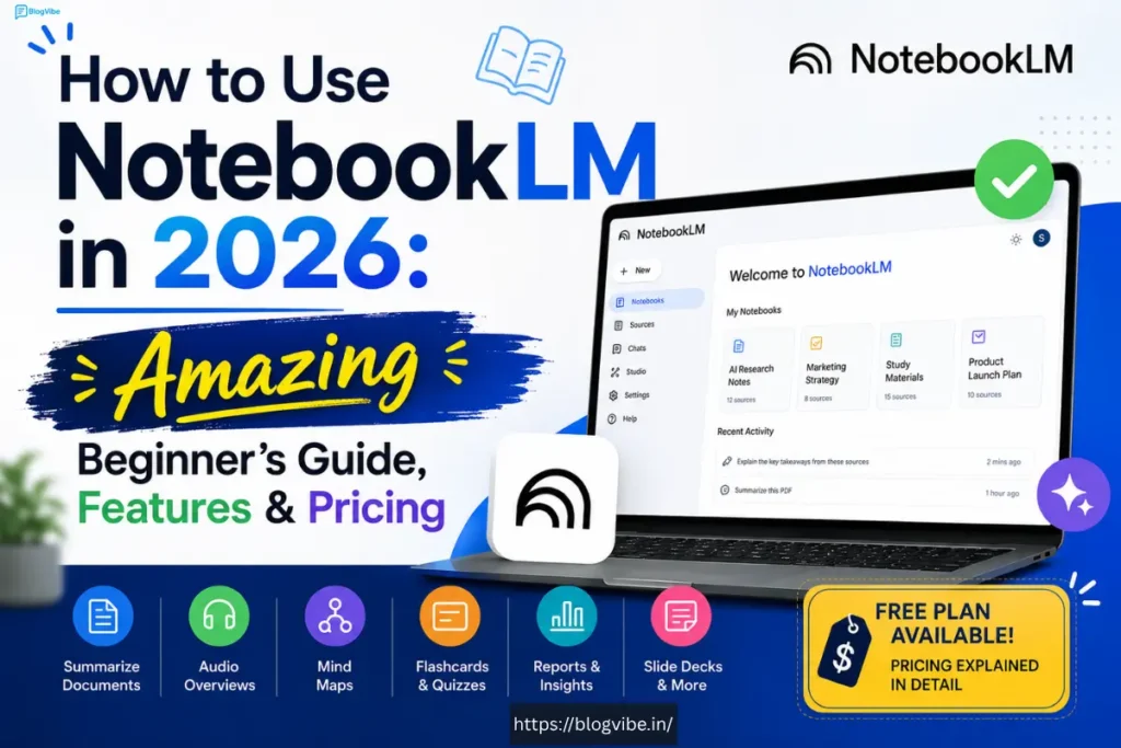 How to Use NotebookLM in 2026: Amazing Beginner’s Guide, Features & Pricing