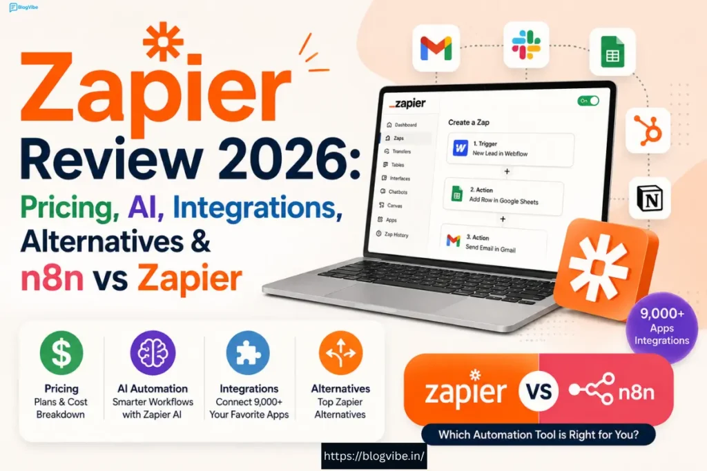 Zapier Review 2026: Best Pricing, Powerful AI, Integrations, Alternatives & n8n vs Zapier