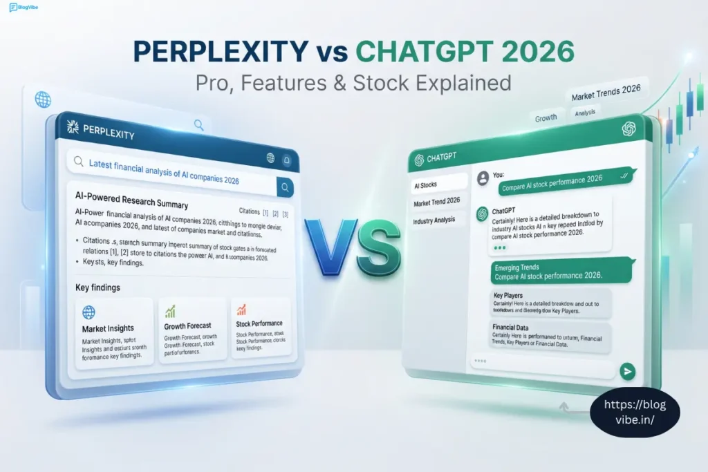 Perplexity vs ChatGPT 2026: Which AI Is Better? Perplexity Pro, Features & Stock Explained