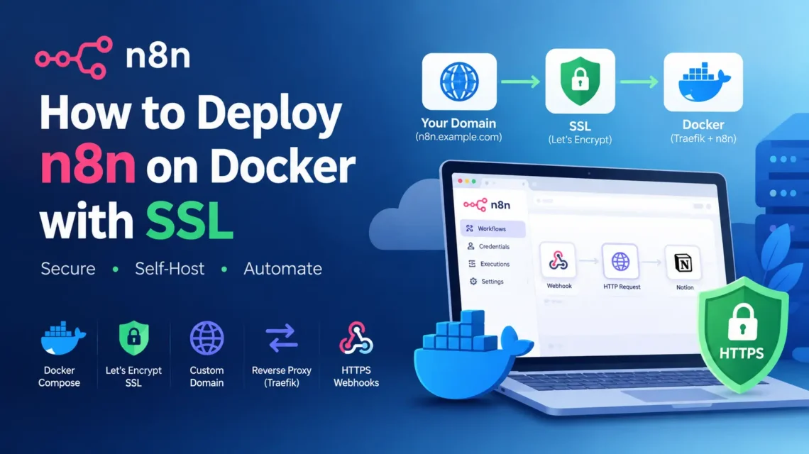 How to Deploy n8n on Docker with SSL (Step-by-Step Guide)
